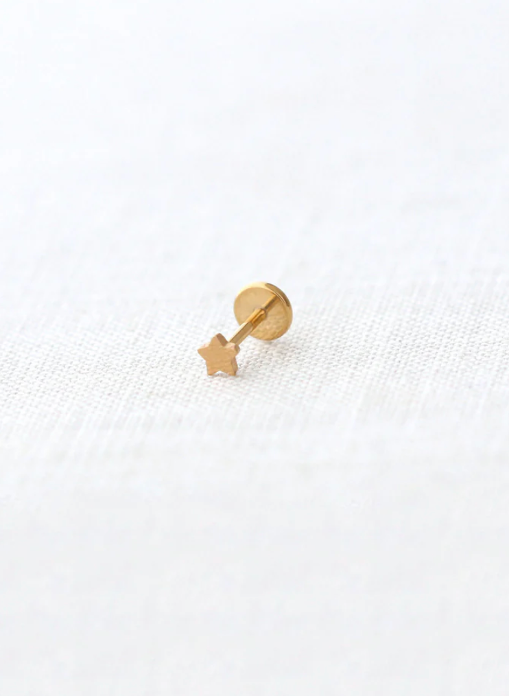 Kris Nations Star Flat Back Single Stud