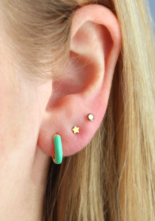 Kris Nations Star Flat Back Single Stud