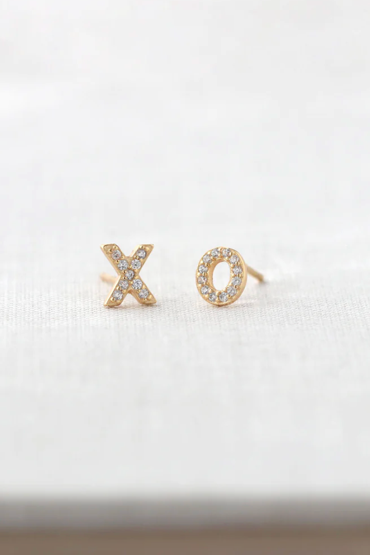Kris Nations XO Crystal Stud