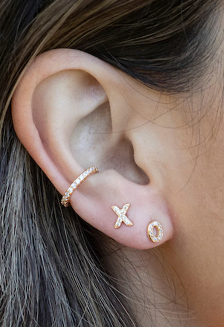 Kris Nations XO Crystal Stud