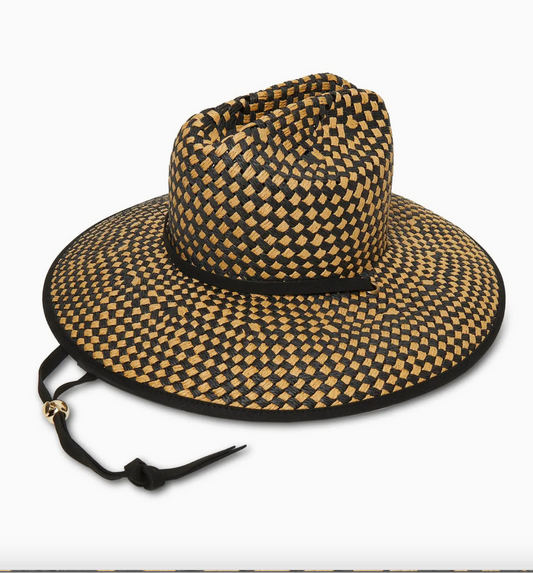 Lele Straw Checkered Hat