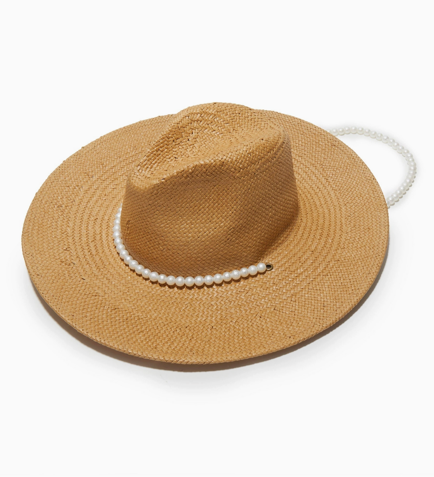 Lele Straw Pearl Band Hat