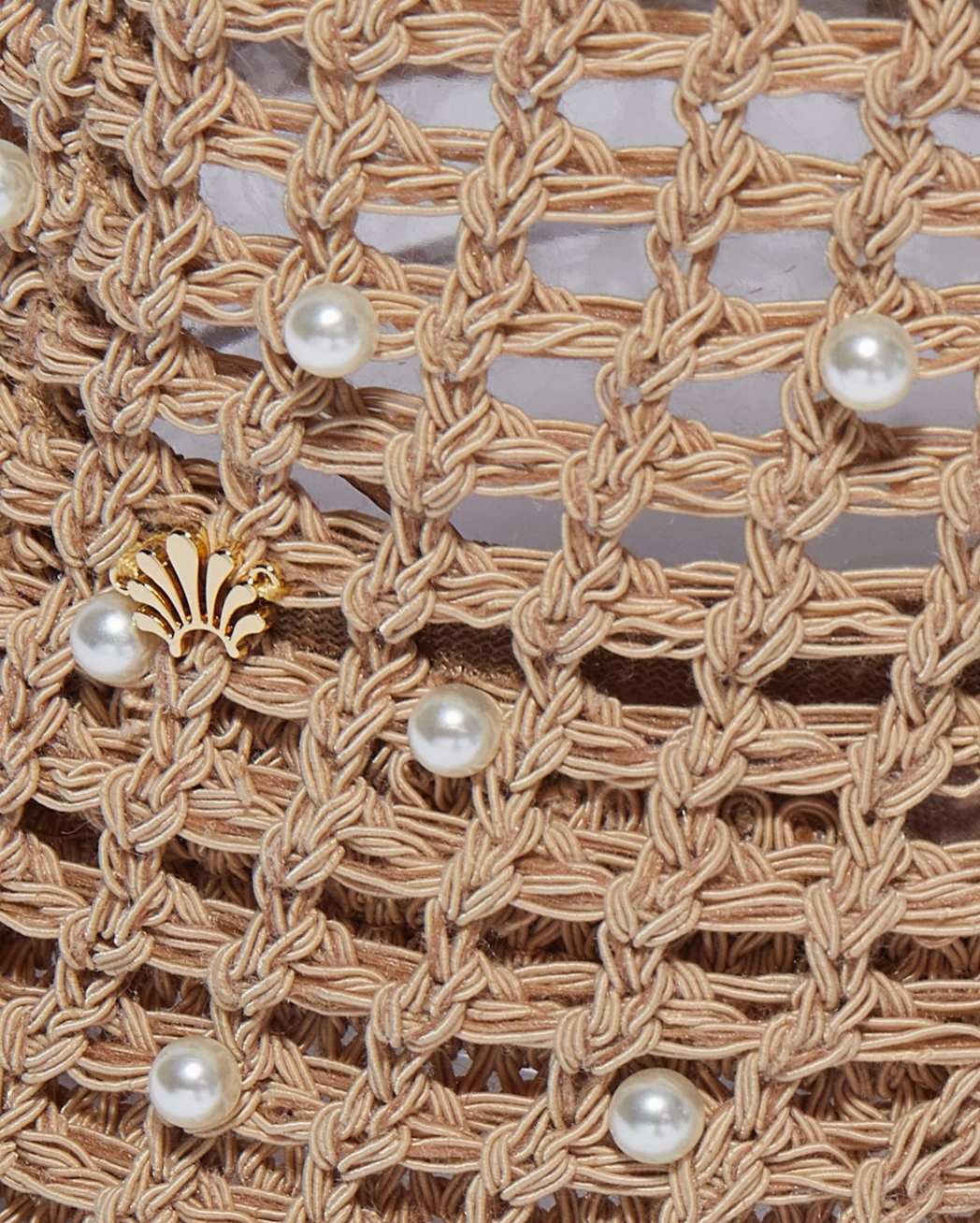 Lele Straw Pearl Bucket Hat