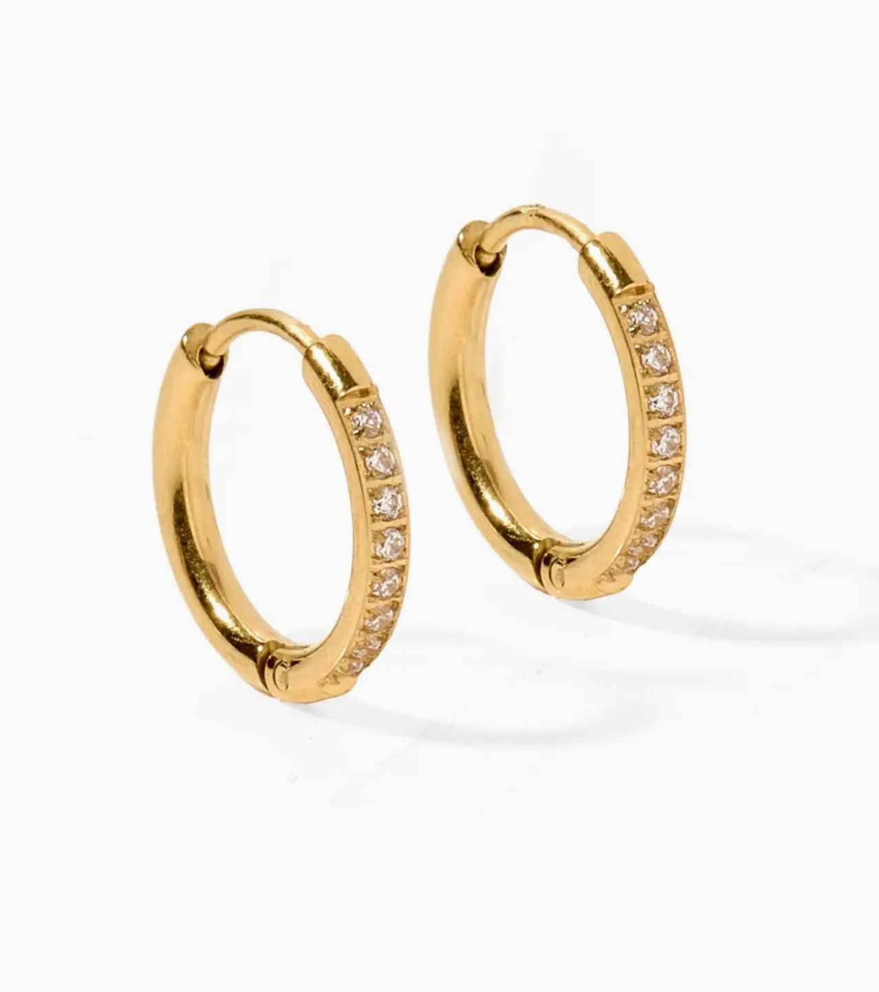 LinnyCo Huggie CZ Scarlett Hoop 10mm