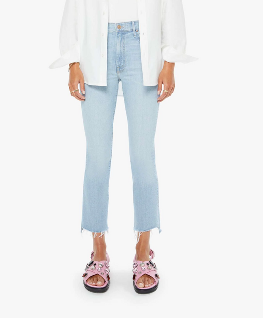 Mother Insider Crop Step Fray