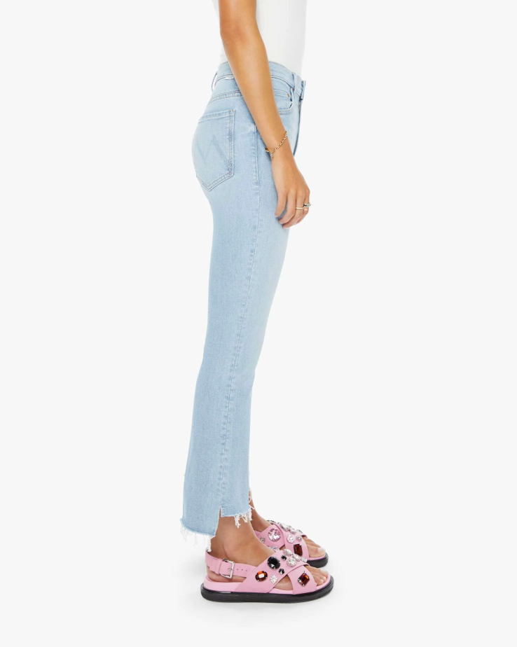 Mother Insider Crop Step Fray