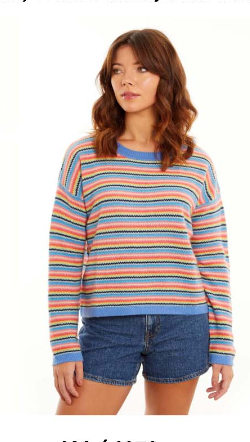 &Isla Norah Stripe Crew