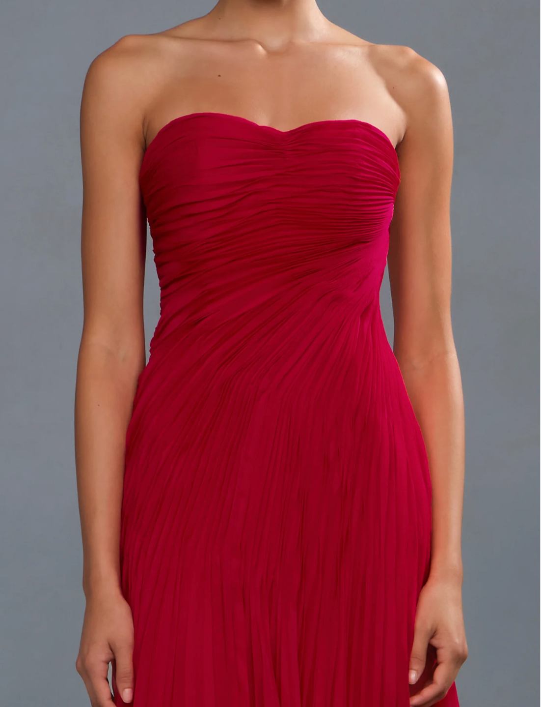 Amur Elea Pleated Gown