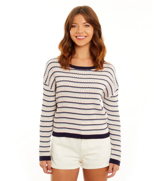 &Isla Indi Stripe Crew