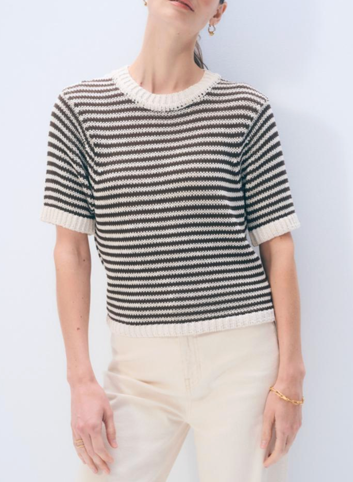 W&W Knit Stripe Tee