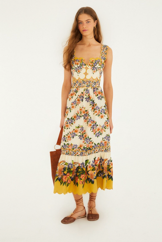 Farm Rio Hilo Midi Dress