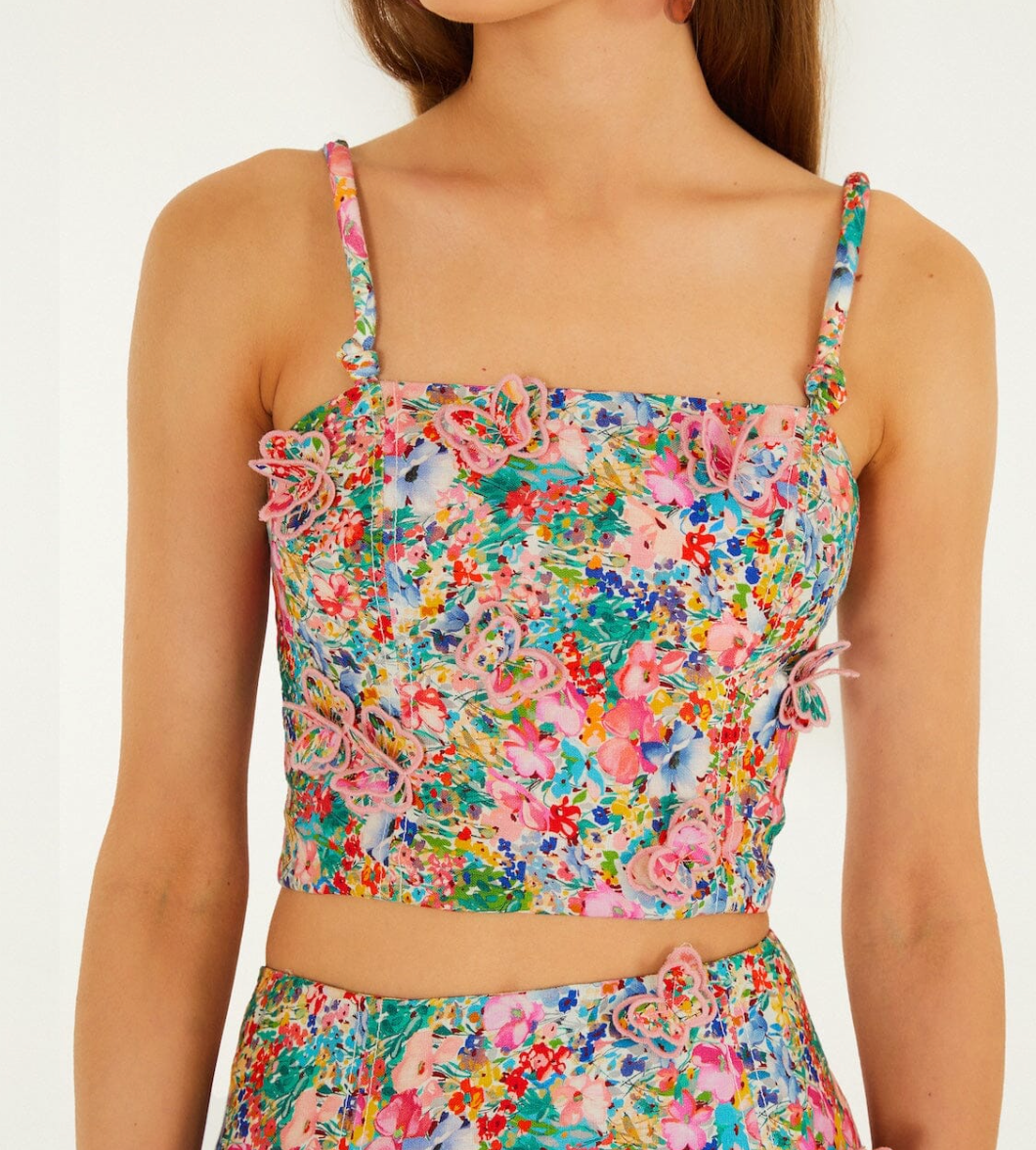 Farm Rio Butterfly Top