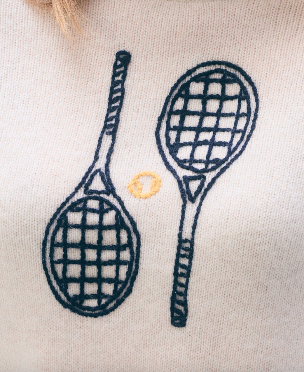 W&W Tennis Racquet Sweater