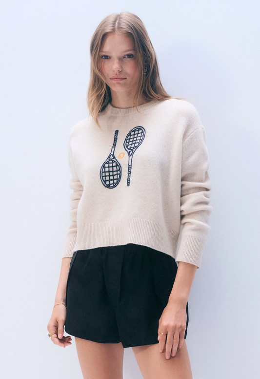 W&W Tennis Racquet Sweater