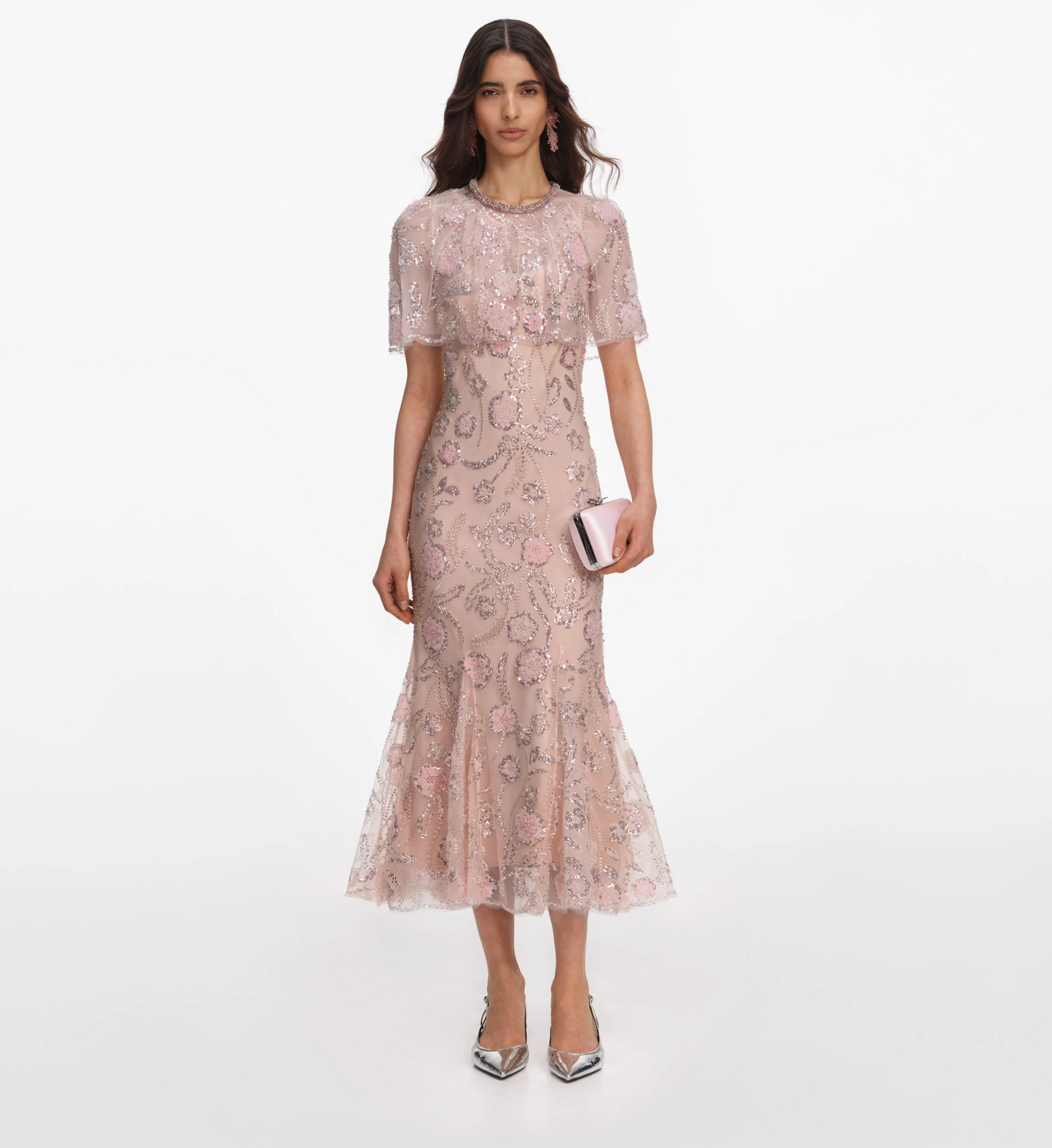 Self Portrait Cape Midi Dress