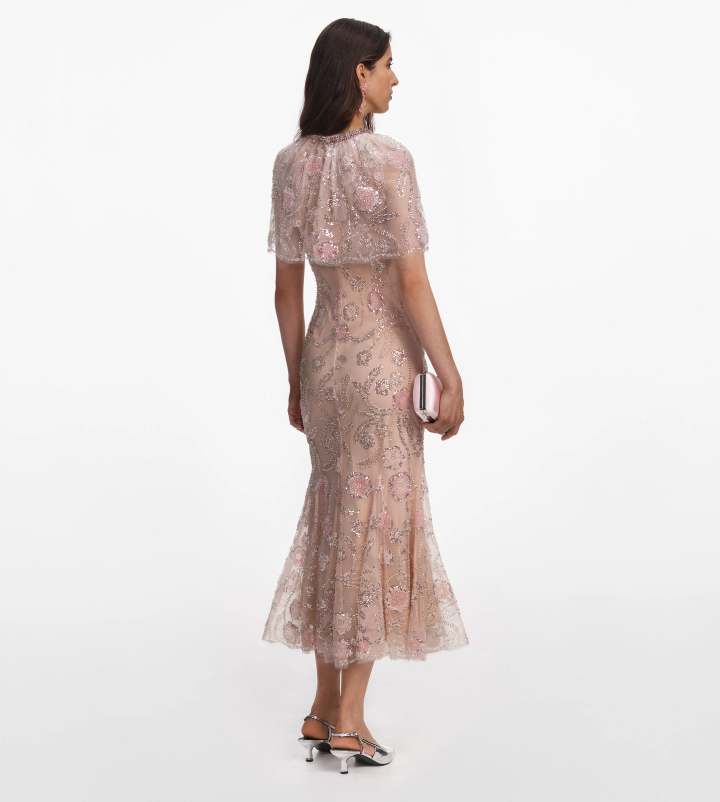 Self Portrait Cape Midi Dress