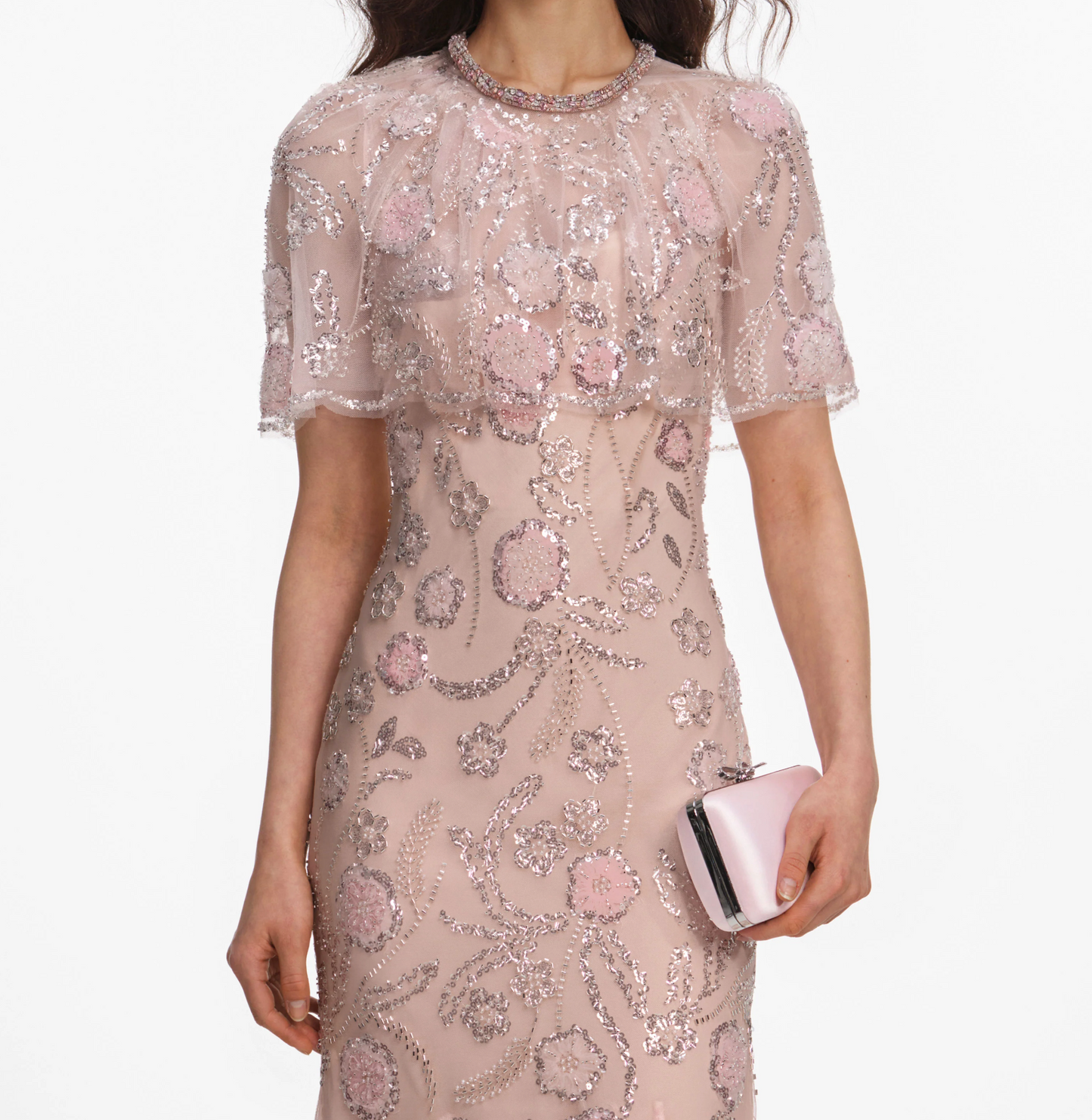 Self Portrait Cape Midi Dress