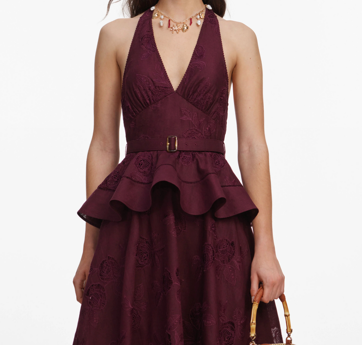Self Portrait Peplum Midi