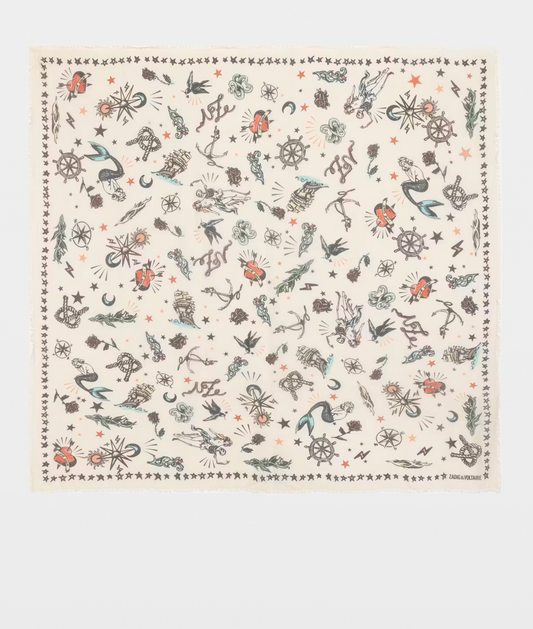 Z&V Kerry Tattoo Scarf
