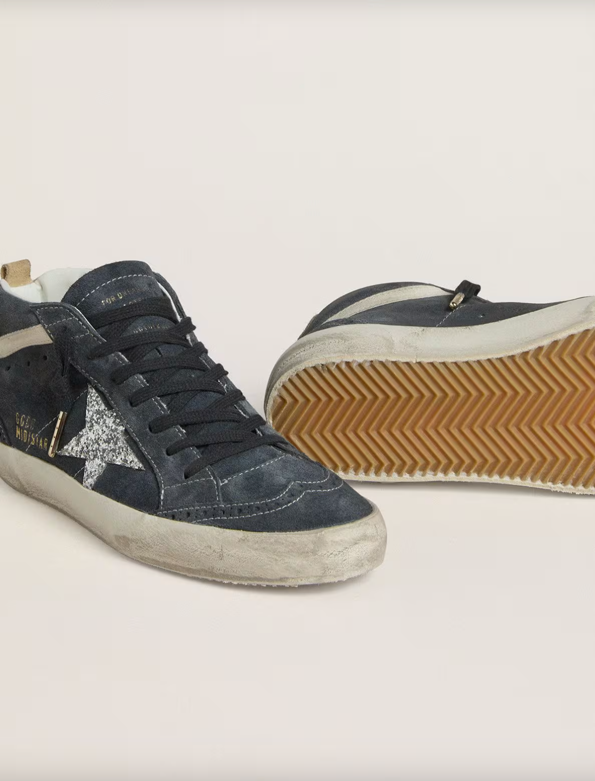 GG Mid Star Suede Glitter