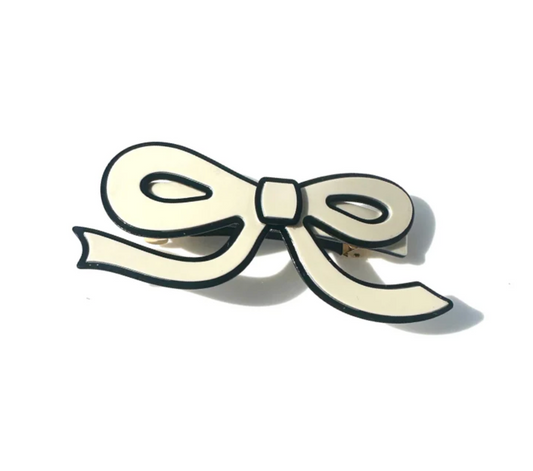 Solar Elipse Acetate Bow Clip