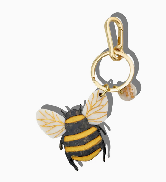 Solar Eclipse Honey Bee Keychain