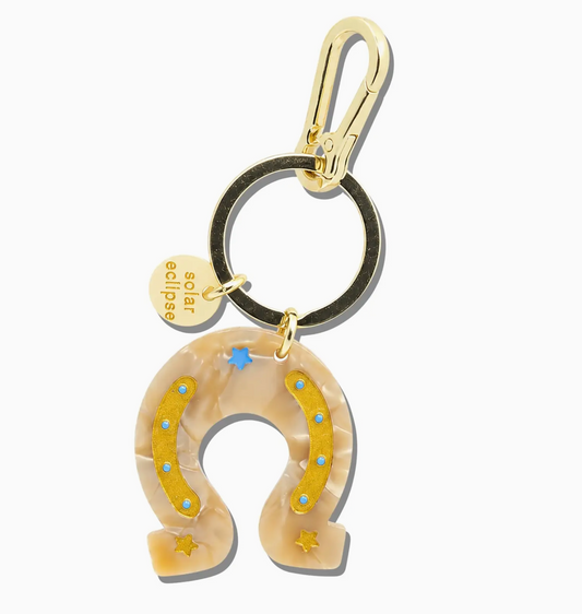 Solar Eclipse Lucky Horshoe Keychain