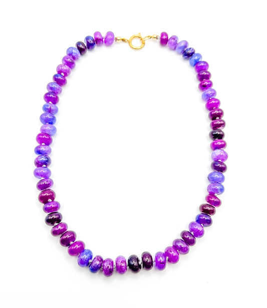 Gems by SJ Purple Bead Necklace