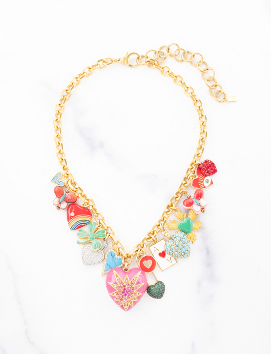 Elizabeth Cole Lucky In Love Necklace
