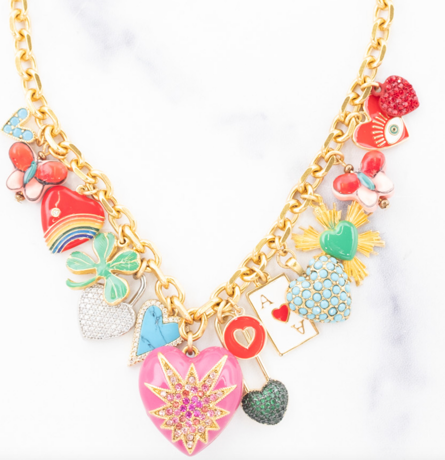 Elizabeth Cole Lucky In Love Necklace