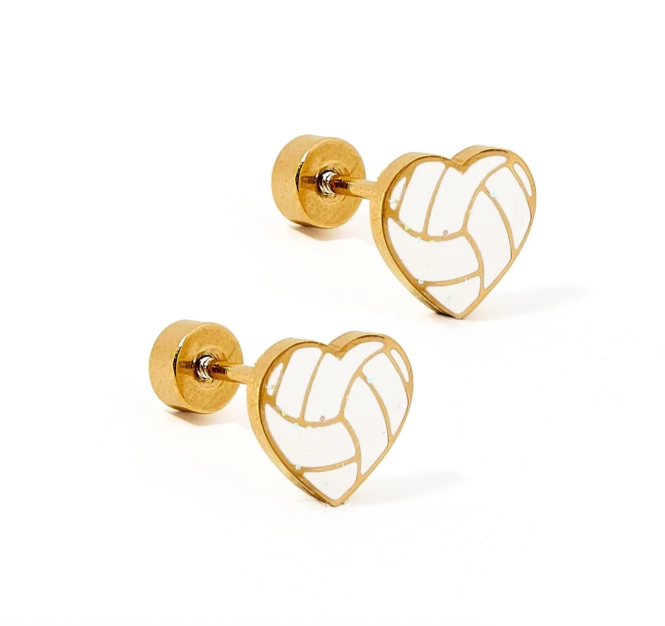 LinnyCo Screwback Volleyball Earrings