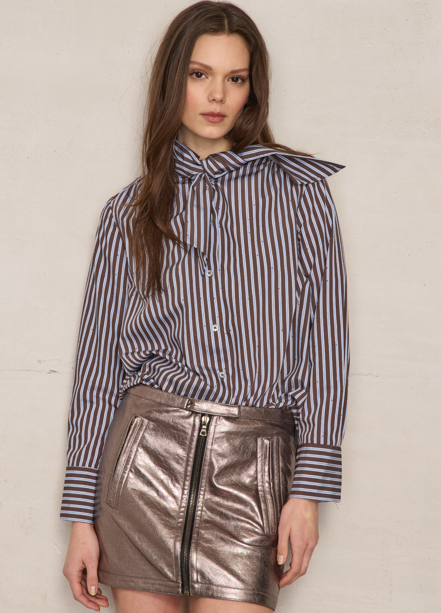 Lafata Tie Neck Shirt