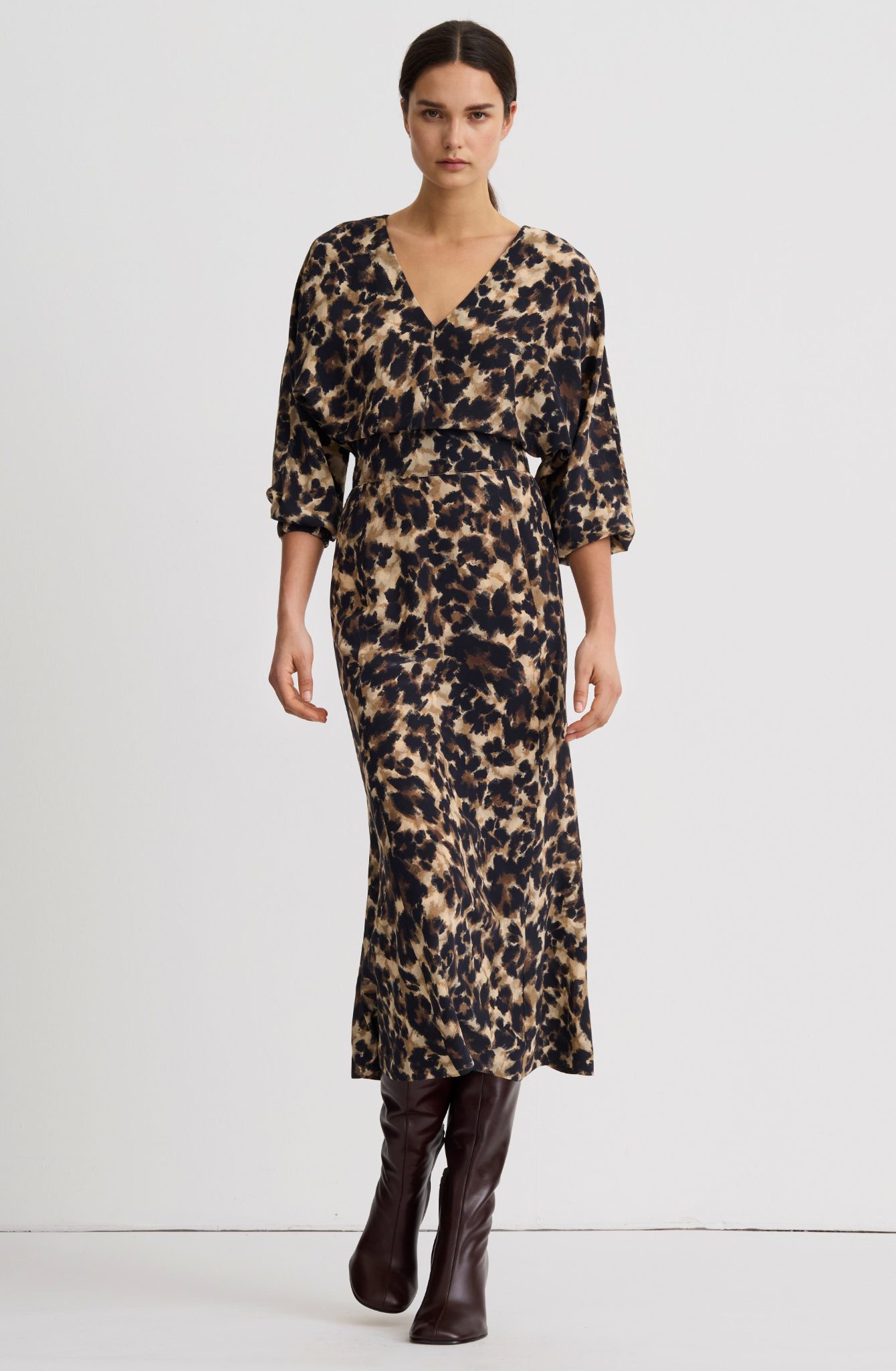 Smythe Flounce Hem Dress
