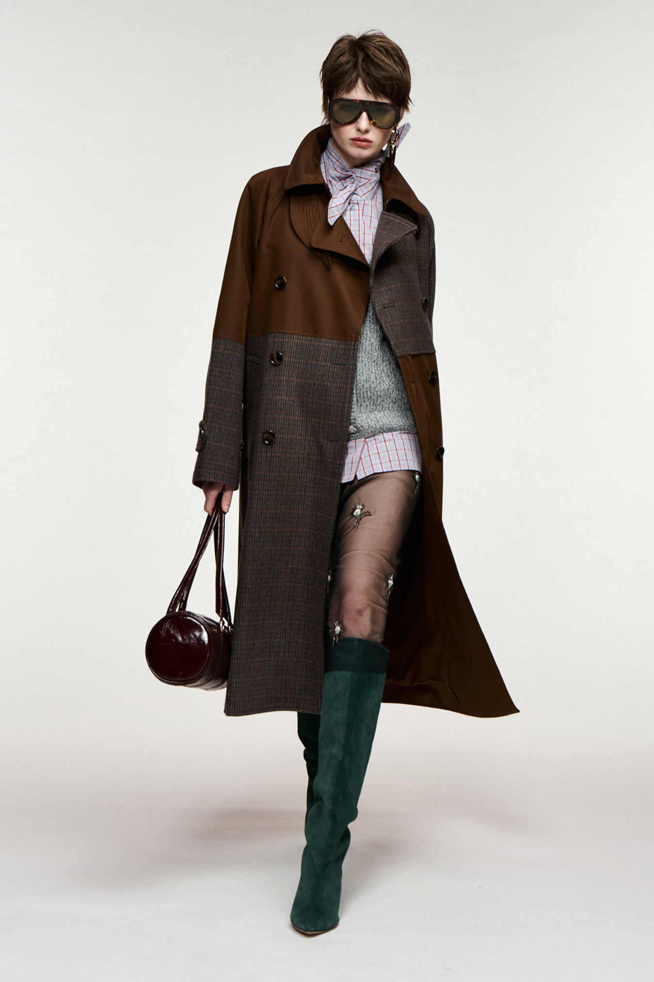 EA Kagu Patchwork Trench