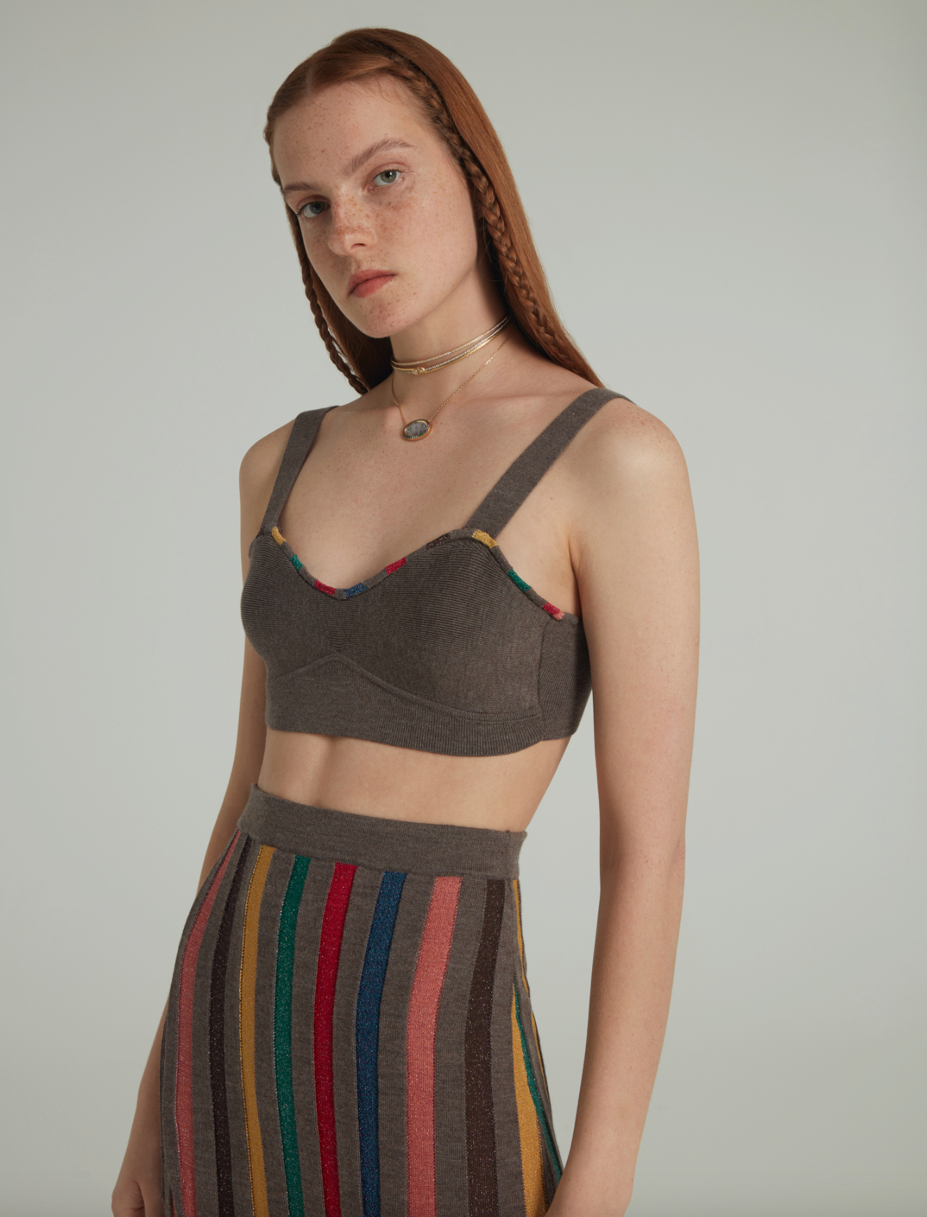 Saloni Stripe Skirt