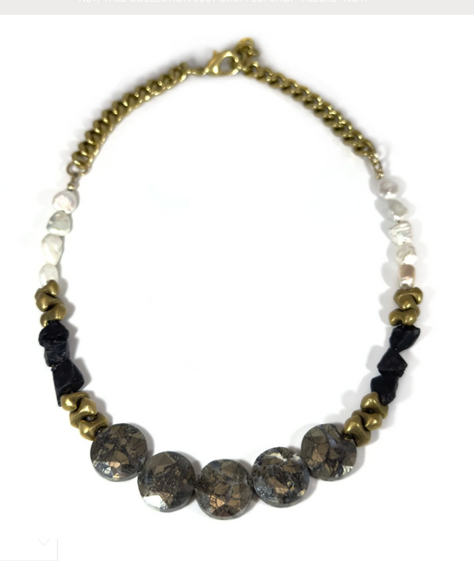 Rachel Nathan Nipomo Marcasite Pearl Spinel