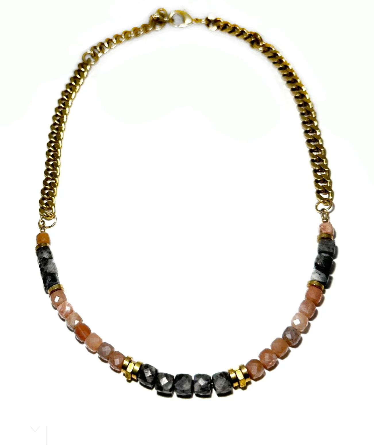 Rachel Nathan Larvikite & Peach Moonstone