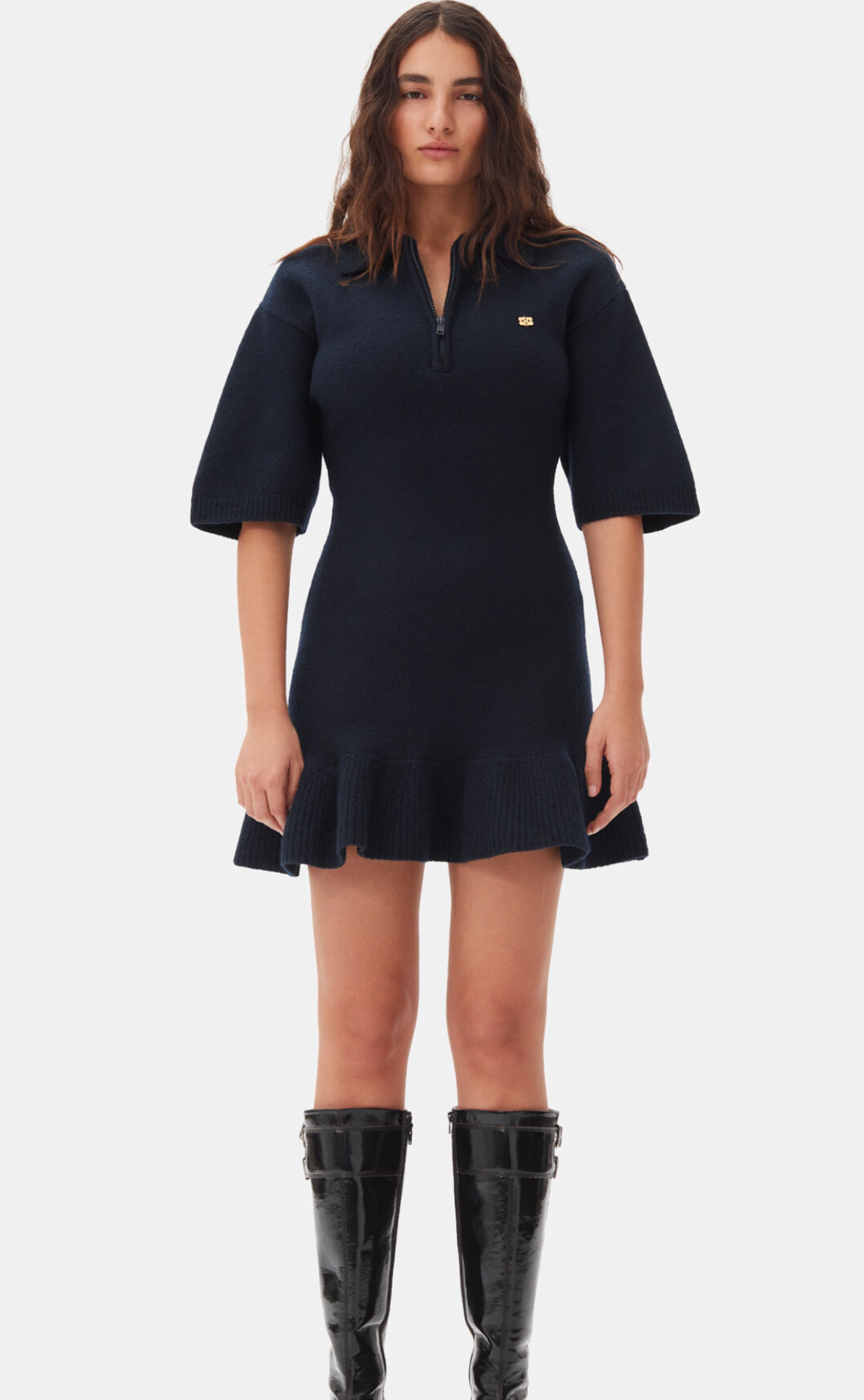 Ganni Wool Mini Dress