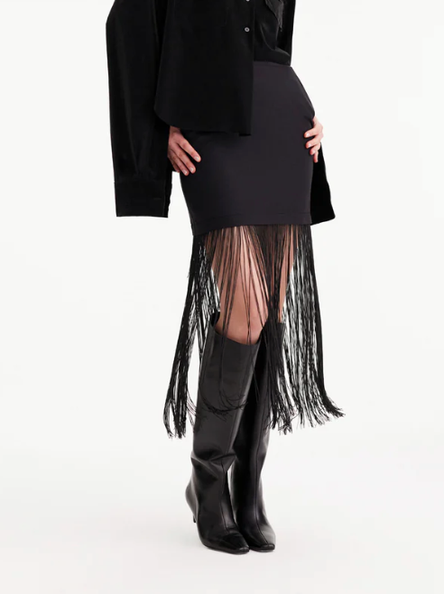 Theo Atlas Fringe Skirt