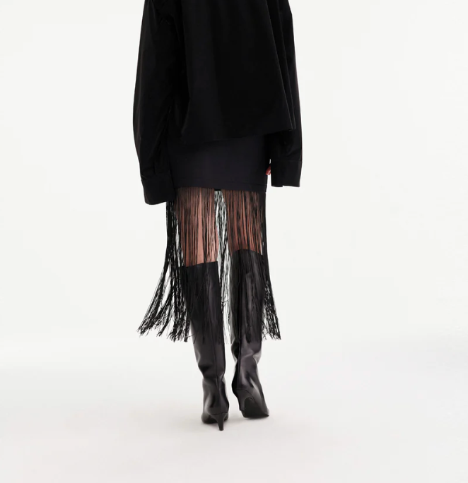 Theo Atlas Fringe Skirt