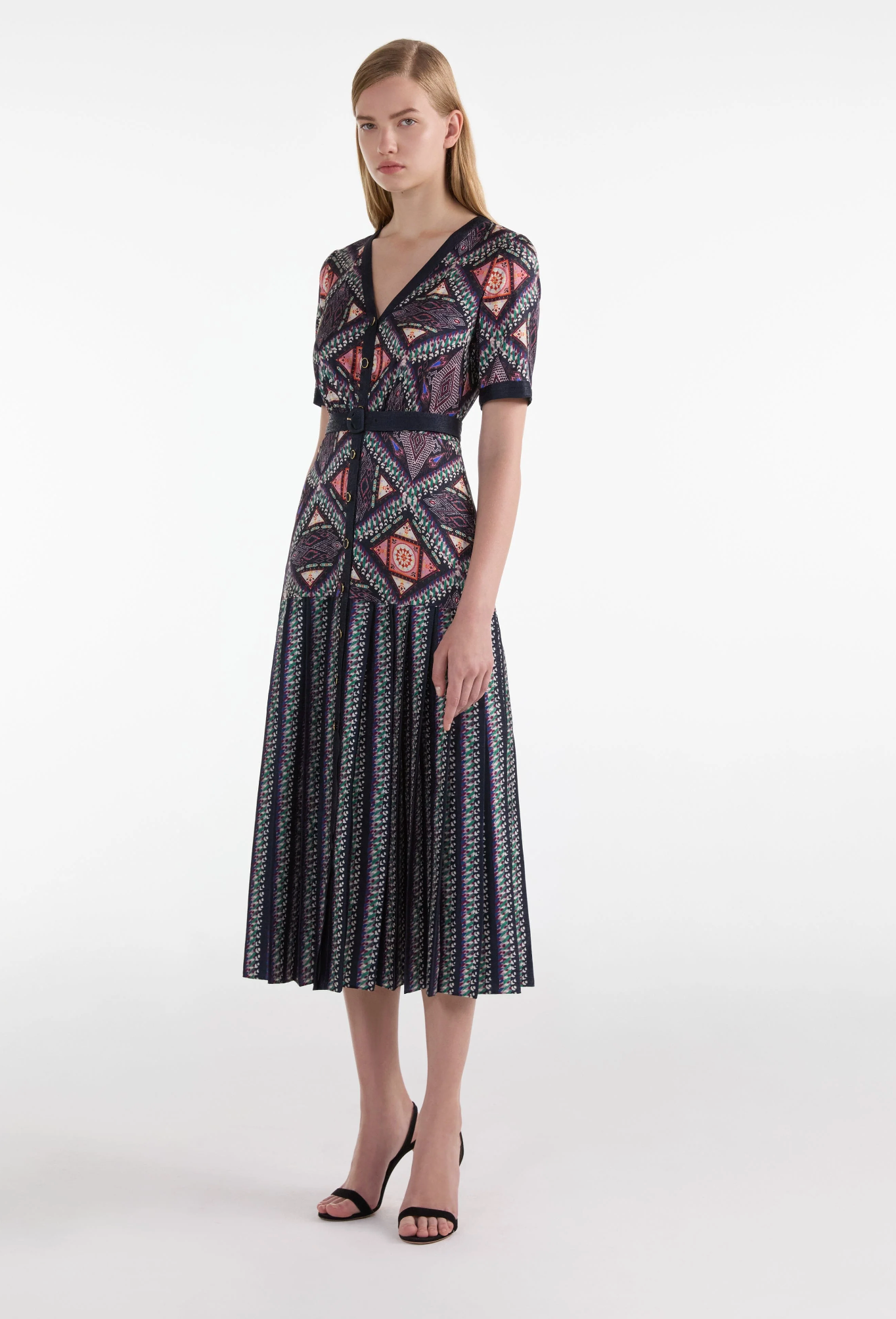 Saloni Lea Shirt Dress