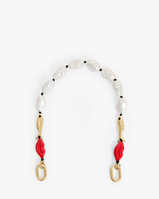 Clare V Shortie Strap in Multi Charm, front view