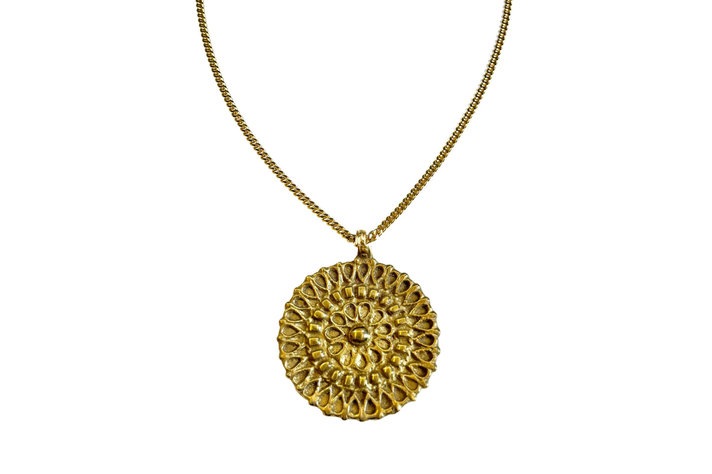 Rachel Nathan Brass Lace necklace
