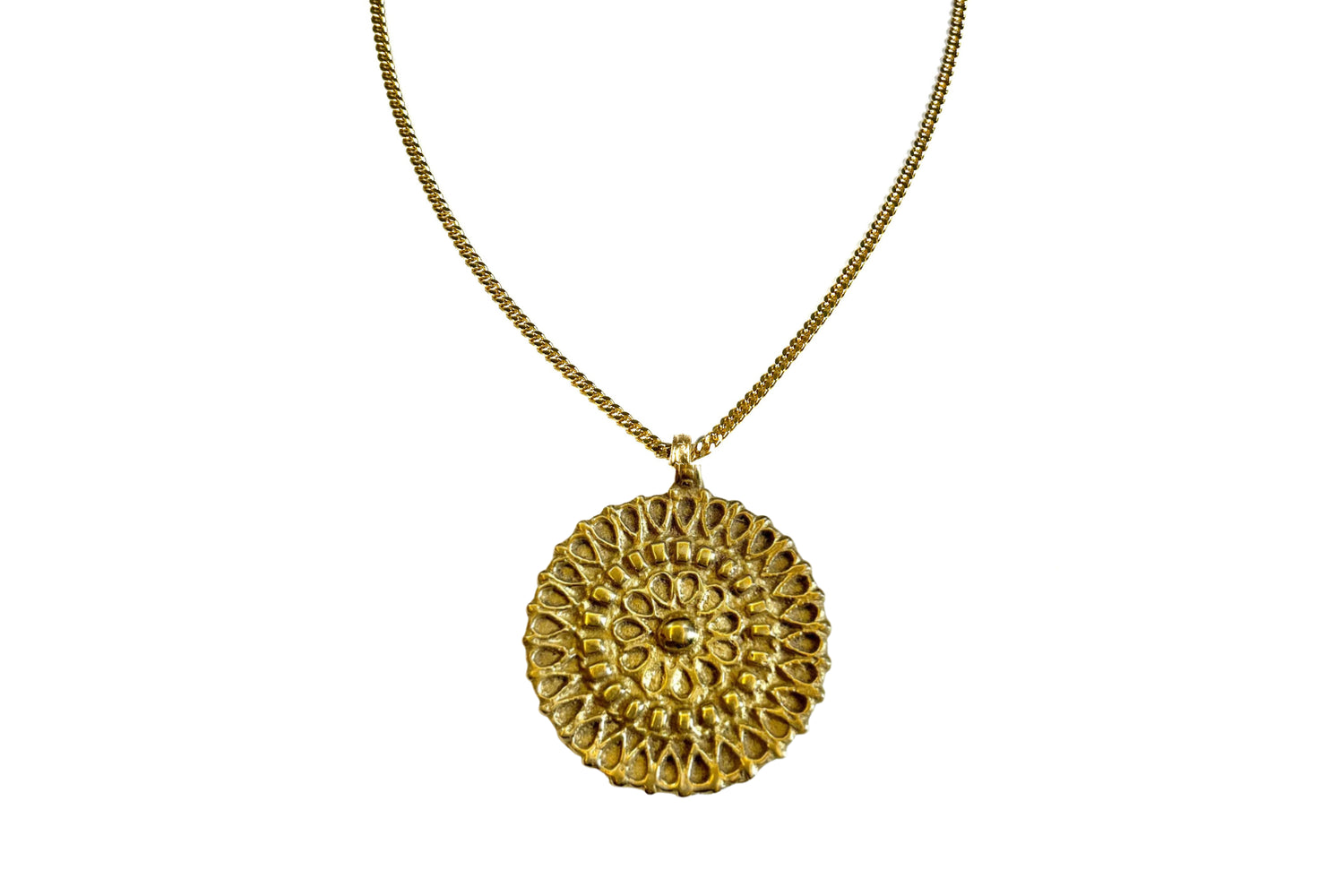 Rachel Nathan Brass Lace necklace