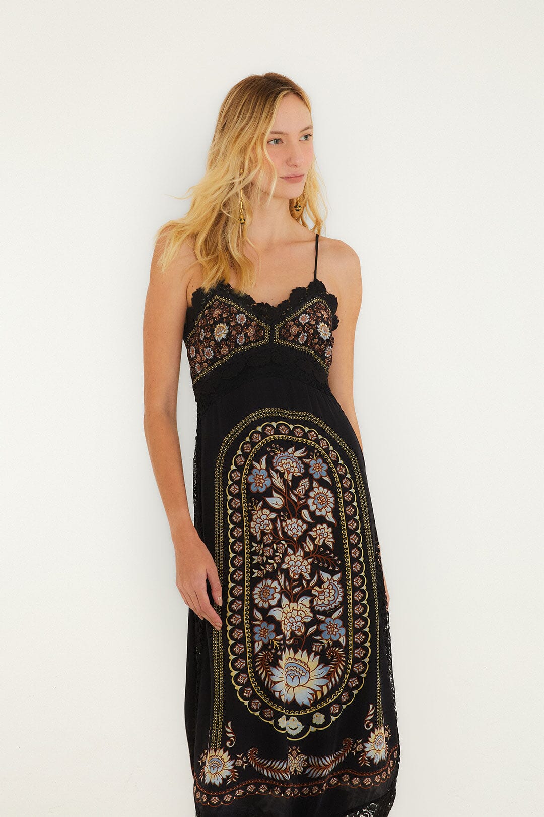 Farm Rio Daniela Midi Dress
