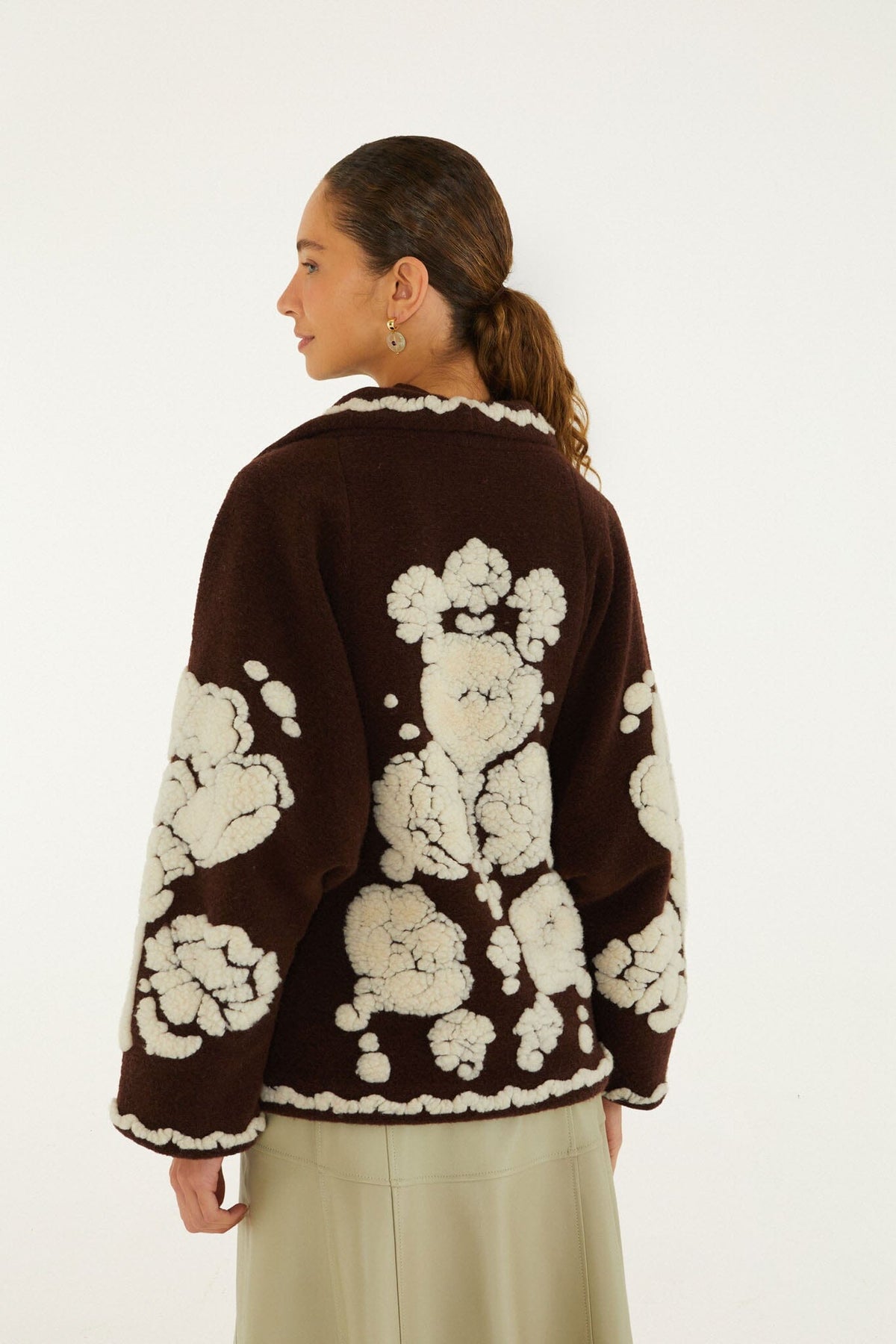 Farm Rio Flowers Fleece Coat
