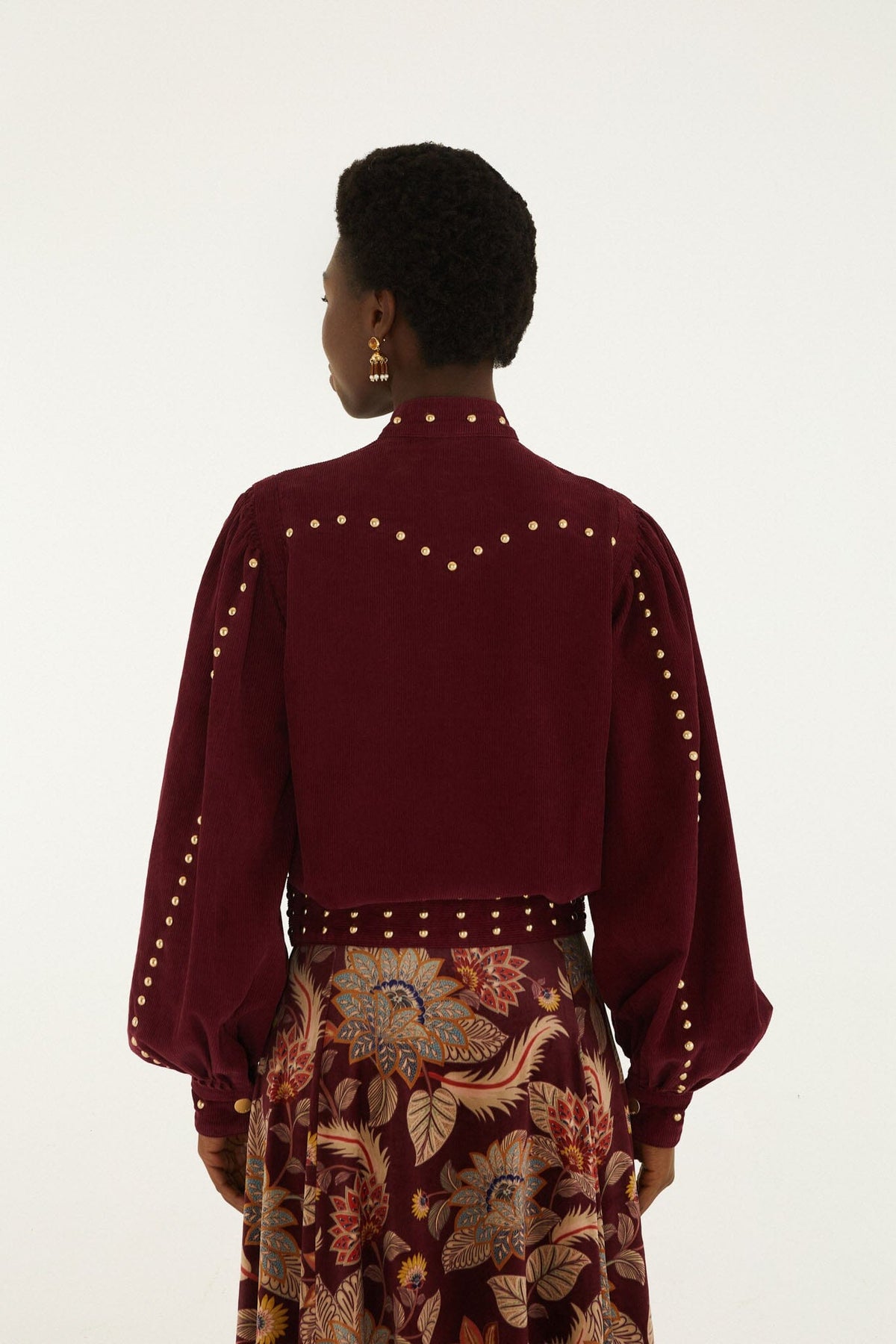 Farm Rio Studded Corduroy Jacket