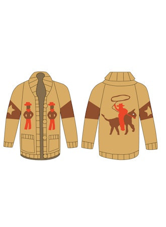 GOGO Short Cowboy Cardigan