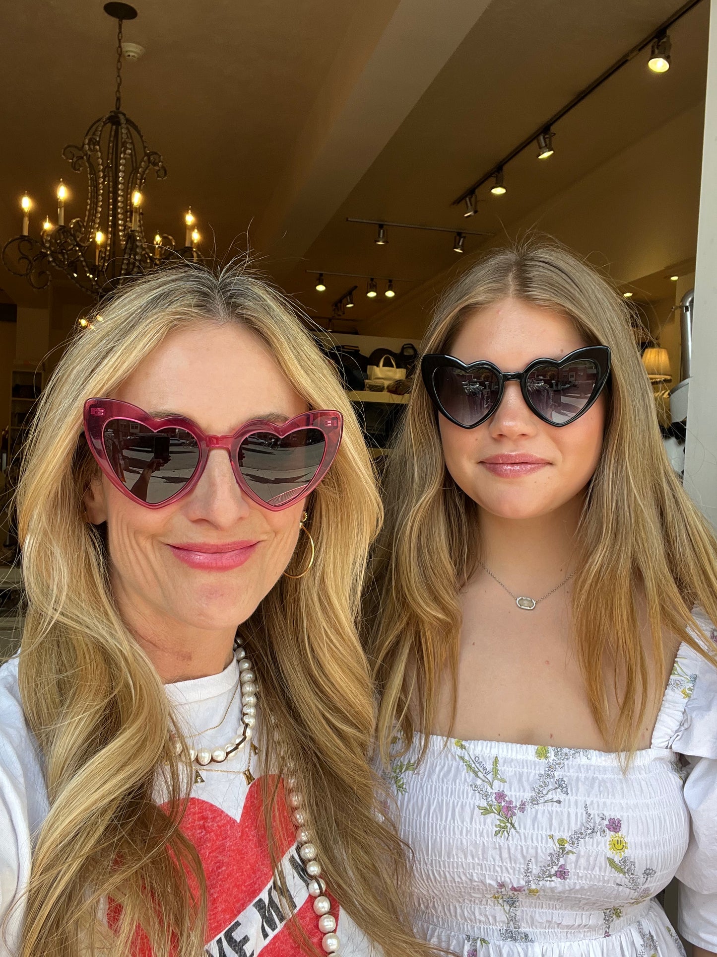 Saint laurent sales loulou heart sunglasses