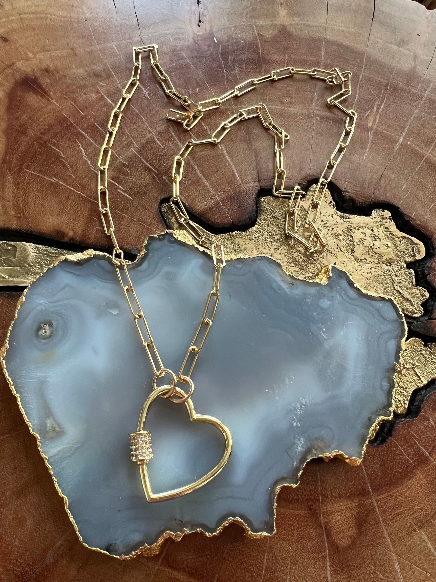 Cristina V 28" Heart Connector Necklace